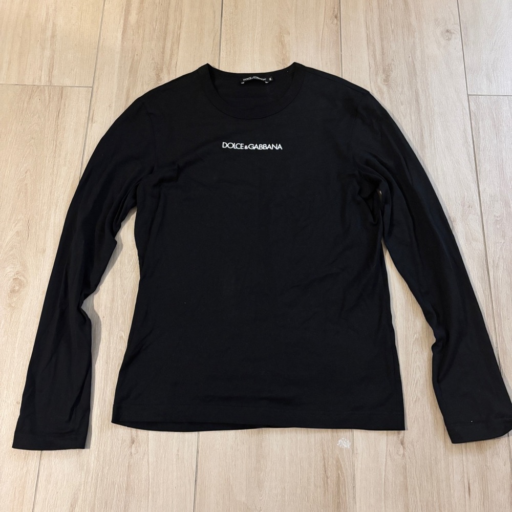 Dolce and Gabbana long sleeve black shirt